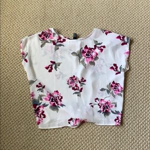 Floral white blouse